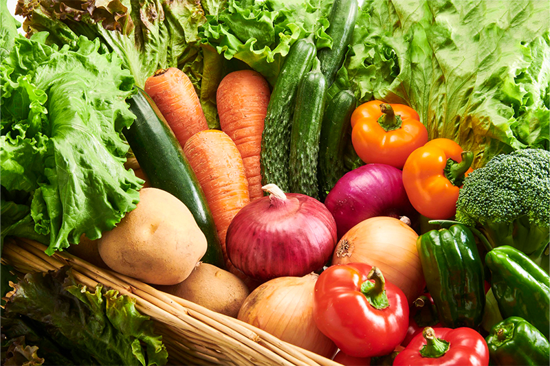 鮮度の良い食材と旬なお野菜を使用